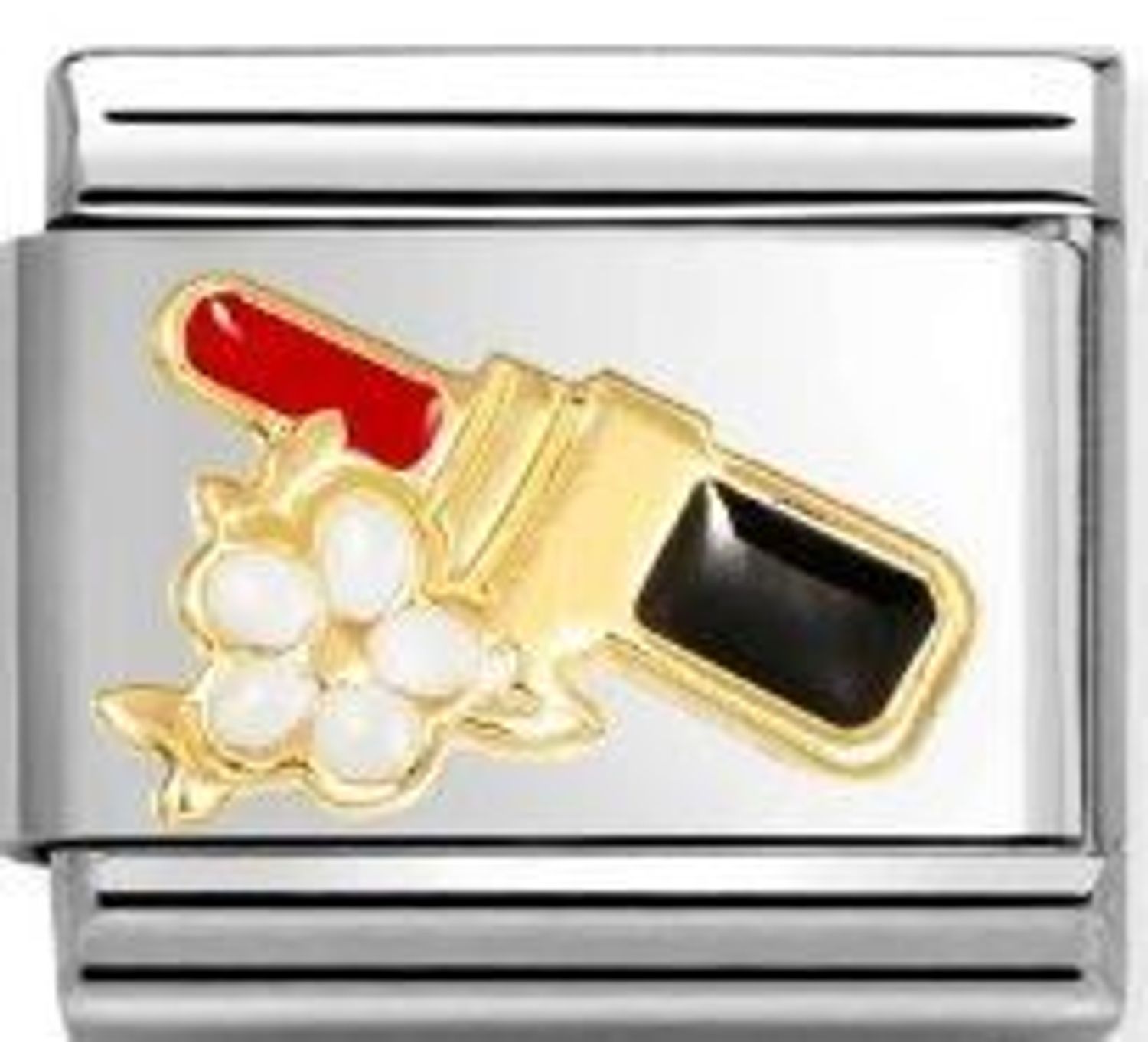 Charms Nomination Link 18K zawieszka złoto Czerwona szminka 030272 96.jpg